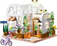 Flower House Building Sets Compatible with Lego Sets for Adult, Idea Flower House Building Toys, Great Gift Idea for Boys and Girls, Kids Floral Building Blocks Lover(561 PCS, with Light)