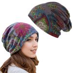 SHOPVILLA Head Caps for Women for All Season, Hair Scarf for Women, Hijab Caps for Women, Chemo Caps for Women Cotton, Fashion Casual Skull Cap, Head Cover for Women Men, Face Cover for Women & Men