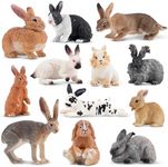 Toymany 12PCS Bunny Figures Toys fo