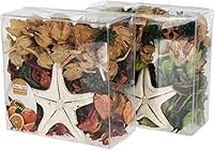 Peohud 2 Pack Apple Orange Potpourri Bag, 2 x 144g Fall Potpourri Decor, Harvest Fragrance Bag Bowl Filler, Botanicals Mix Potpourri Sachet Autumn Scent for Home Office Decor