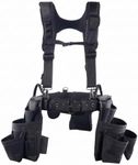 Tool Belt with Suspenders for Men, Adjustable Carpenter Tool Rig, Heavy Duty Construction Tool Pouch, Professional Work