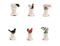 Pie Bird Cooking Aid | Steam Vent | Ceramic Pie Chimney | Pie Flute | Bake Perfect Sweet or Savoury Pies | Animal Variety Pack of 6 Pie Funnels