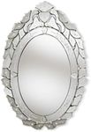 Baxton Studio Livia Silver Finished Venetian Style Accent Wall Mirror