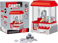 SGM Classic Arcade Candy Grabber Claw Machine - Includes Prizes, Bright Lights, Cheerful Sounds, Play - Party - Gifts