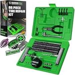 Rhino USA Tire Plug Repair Kit (86-Piece) Fix Punctures & Plug Flats with Ease - Heavy Duty Flat Tire Puncture Repair Kit for Car, Motorcycle, ATV, UTV, RV, Trailer, Tractor, Etc