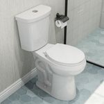 HOROW 21 Inch Tall Toilets, Extra High Toilets with Comfortable Chair Height Seat, 1.1/1.6 GPF Dual Flush Two-Piece Toilet, 12" Rough In Round Bowl for Seniors, Pregnant, Disabled & Tall Person, White