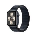 Apple Watch SE (2nd Gen) [GPS 40mm] Smartwatch with Midnight Aluminium Case with Midnight Sport Loop. Fitness & Sleep Tracker, Crash Detection, Heart Rate Monitor, Water-Resistant - One Size