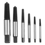 Wagela Drill Bit Set - Damaged Bolt & Screw Extractor Removal Tool (5pcs/Set, 6pcs Screw Extractor)