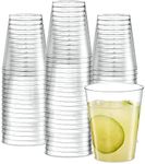 PLASTICPRO Disposable 8 oz Crystal Clear Plastic Tumblers for Party's & Weddings pack of 100