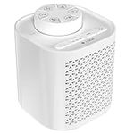 White Noise Machine, Sleep Aid, Portable White Noise Machine Baby, 6 Sounds for Baby Sleep, Sound Machine, Sleep Aid for Adults, Tinnitus Relief and Relaxation, Timer, Battery or Mains Powered