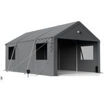 Benass Carport Canopy 12x20 Heavy Duty, Carport Canopy, Portable Car Port Garage, Car Shelter All Weather, Grey