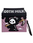 Cartoon Case for Apple Airpods 2nd Generation Anime, Fun Cute Kawaii Protective Case Anti-Fall Headphone Case for Airpods Case Cover (Airpods, Goth Milk)