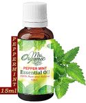 MRS ORGANIC Pure Peppermint Essential Pudina Oil - Refreshing Aroma for Aromatherapy, Rat Repellent, and DIY Candle Making-15ML