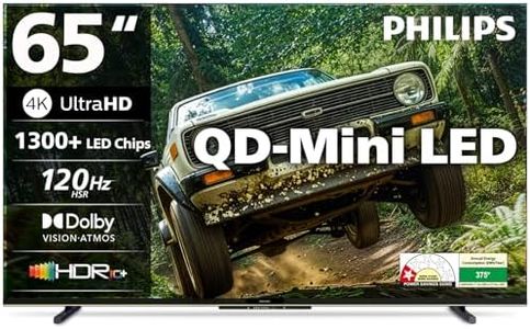 Philips 164 cm (65 inches) 4K Ultra HD QLED Smart QD-Mini LED Google TV 65MLED610/94
