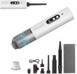 PINXC Mini Vacuum Cleaner Cordless 15000PA High Power,Handheld Car Vacuum, 5 in 1 Portable Vacuum for Car, Home & Pet Hair, Type-C Rechargeable, LED Display,Up to 30 Mins Runtime, Multi-Nozzles