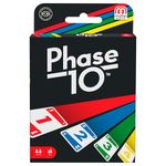 Mattel Games Phase 10 card game, sequences rummy-like card game, includes 108 cards, FFY05