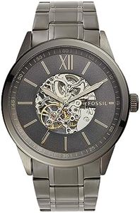 Fossil FLYNN BQ2384 Men's Automatic Gunmetal Watch, gunmetal, 1個, Bracelet Type