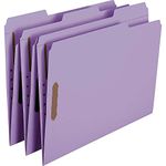 Smead Fastener File Folder, 2 Fasteners, Reinforced 1/3-Cut Tab, Letter Size, Lavender, 50 per Box (12440)