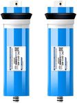 2 Pack 100/200/300/400/600 GPD RO Membrane Reverse Osmosis Membrane Replacement Water Filters, Fits Under Sink RO Drinking Water Purifier System,Blue,3012 300G