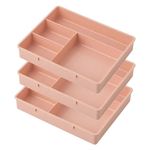 Amazon Brand – Eono Plastic Stackable Desk Organizer Drawers for Pen, Pencil, Marker, Brushes, Calculator and Stationery Supplies in Home, Office, School (2)