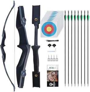 Bow and Arrow Set for Adult,30lbs 40lbs Archery Set for Beginners Recurve Bow Right and Left Handed Outdoor Bow Hunting Training Target(40LBS)