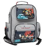 Louis Garneau Designer Backpack for Kids Pre-school and Elementary - Water Resistant Toddler Backpack for Boys and Girls (Pirate)