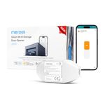 Meross Smart Garage Door Opener Remote, Compatible with CarPlay, Apple HomeKit, Siri, Alexa, and Google, Universal WiFi Garage Door Controller with Notification, Voice Control, Auto Close and Timer