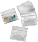 Pill Bag Pouch, Reusable Plastic Pill Organizer Bags, Size 3" X 2" 3 Mil (Pack of 100)