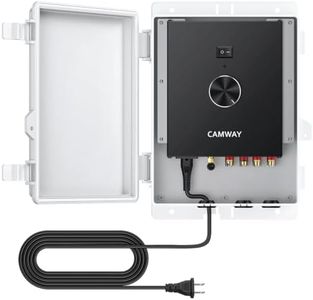 CAMWAY 4-Channel Bluetooth Amplifier for Outdoor Speakers 4-8Ω,4x200W Peak
