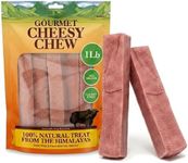 Advance Pet Products Gourmet Cheesy Chew for Dogs (1 lb, 5 Count) - Himalayan Yak Cheese Dog Treat, Natural Long Lasting Protein Rich Chew for Small Medium Large Dogs, Healthy Pet Snack - Strawberry