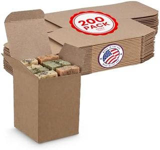 MT Products Tuck Top Kraft Paperboard Gift box 3" x 3" x 4" - Gift Boxes with Lids - Pack of 200