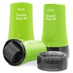 Guard Your ID Security Roller Set for Identity Theft Protection Advanced 2.0 Stamping and Redacting (Regular 3-Pack, Green)