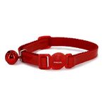 Ancol Gloss Reflective Cat Collar with safety buckle Red