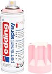 edding 5200 Permanent Spray - Pastel Rosa Mat - 200 ml - Acrylic Paint for Painting and Decorating Glass, Metal, Wood, Ceramic, Plastic, Canvas - Aerosol Spray, Acrylic Spray, Paint Spray