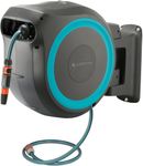 Gardena 18620 82-Foot Wall-Mounted Retractable Hose Reel - Convenient and Space-Saving Solution for Easy Watering