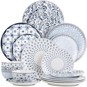 BTaT- Dinnerware Sets for 4, 12 pcs, Ceramic Dinnerware Sets, Plates and Bowls Sets for 4, Dish Set, Plate Set for 4, Dishes Set for 4, Kitchen Plates and Bowls Set, Dishware Sets, Valentines Gift