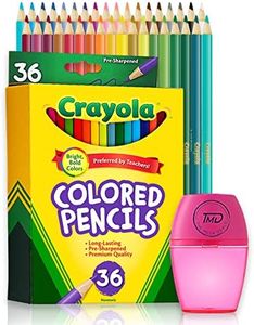 Colored Pencils, 36 Colored Pencils. Colored Pencils for adult Coloring. Coloring Pencils with Sharpener The ultimate Color Pencil Set.