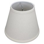FenchelShades.com Lampshade 5" Top Diameter x 9" Bottom Diameter x 7" Slant Height with Clip-On Attachment for Standard Edison-Style Lightbulb (Linen Beige Homespun)