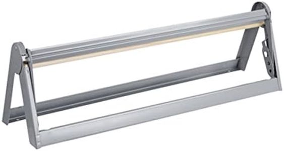 Heavy Duty Steel Paper Cutter Dispenser, 24" Wide With Rubber Feet and Long Lasting Grey Powder Coated Finish