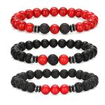 Hot And Bold Gemstone Bead Bracelet Set with Certificate, Natural Stones, Stylish Jewelry (Healing Harmony Combo Bracelet)