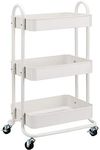 Amazon Basics 3-Tier Rolling Utility or Kitchen Cart - White