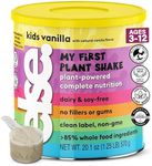 Else Nutrition Plant-based Kids Protein Shake Powder for Ages 2-12. Dairy-free First Kids Complete Nutrition Shake with plant protein and 25 Vitamins & Minerals, Vanilla, 1- Pack