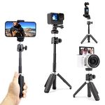 MAXCAM Extension Pole Tripod, Mini Selfie Stick Tripod Stand Handle Grip for Webcam iPhone Samsung Smartphone Gopro DJI Pocket Canon Sony Cameras Vlogging