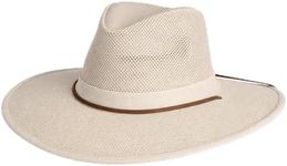 Henschel Hats Aussie Breezer Grande Hat - Extra Wide-Brim Sun Hat for Men | Perfect Men's Summer Hat for Camping Natural