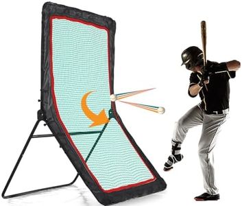 FLITURE Baseball Rebounder, Baseball & Softball Rebounder with an Adjustable Pitching Net Frame,Easy to Carry and Install Lacrosse Rebounder,Volleyball Rebounder Practice Net