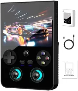 Voacle Anbernic RG477V Retro Handheld Game Console, 4.7 Inch Touch Screen Android 14 System Support WIFI 6E Bluetooth 5.3 Dimensity 8300 Processor 8+128GB(Black)