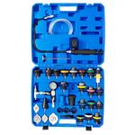 PUNMEW Coolant Pressure Tester Kit 34 pcs Universal Radiator Pressure Tester & Coolant Vacuum Refill Kit for Cars Trucks Vacuum Coolant Fill Kit