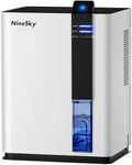 NineSky Dehumidifier for Home, 88 OZ Water Tank, Dehumidifier for Bathroom, Bedroom with Auto Shut Off, 5 Colors LED Light