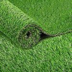 Primeturf Artificial Grass 10SQM Roll 1x10m 30mm Pile Height Synthetic Turf Mat Fake Plants Yarn Lawn, Garden Backyard Patio Indoor Outdoor Home Decor, 4-Coloured Set of 2 Grasses UV Resistant