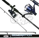 NGT Generation Combo 7ft 2 Piece Rod & Reel Fishing Set Ideal For Travel Kayak